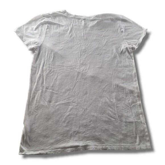 𝅺vs PINK White Grey Logo Print Crewneck Tee - Picture 3 of 4